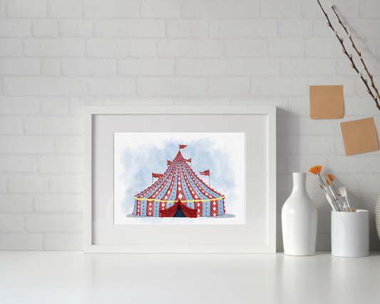 Circus Tent Print