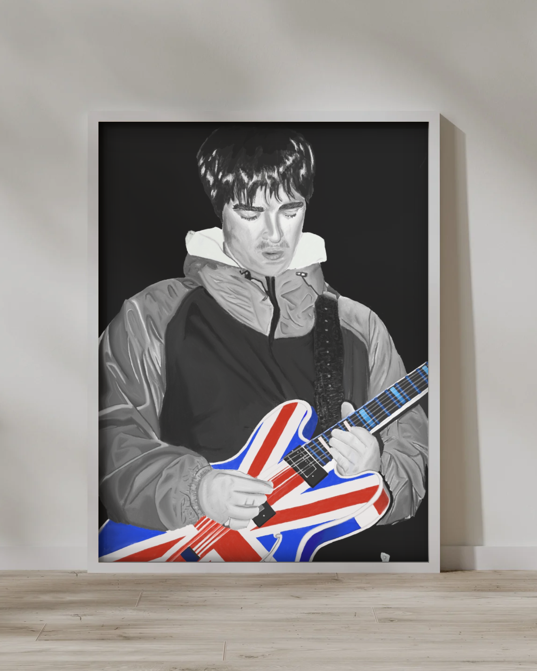 Noel Gallagher Maine road 96’ Print