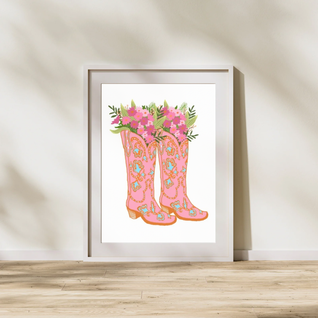 Cowboy Boot Print