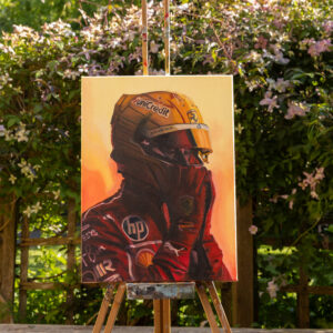 Lewis Hamilton on Canvas